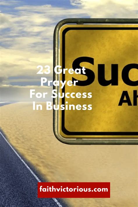 23 Great Prayer For Success In Business - Faith Victorious