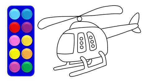 Easy Helicopter Coloring Pages Latest Styles | arizonawaterworks.com