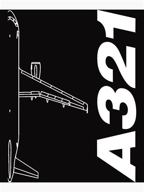 "Airbus A321 Silhouette Top View Classic T-Shirt.png" Poster by AdrianaWhite92 | Redbubble