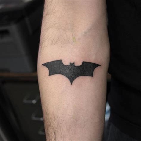 Batman Logo Tattoo Arm