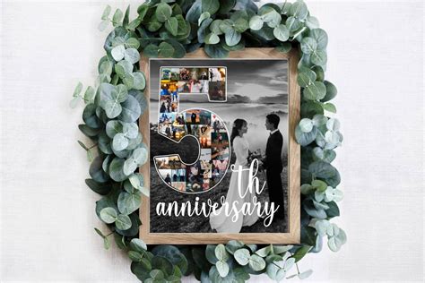 Custom 5th Anniversary Gift for Husband Number 5 Year Picture | Etsy