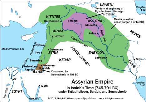 Maps Covering the Periods of Isaiah's Prophecies