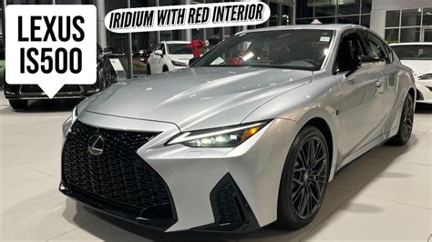 LEXUS IS500 in IRIDIUM with RED interior. WALKAROUND IN 4K - YouTube