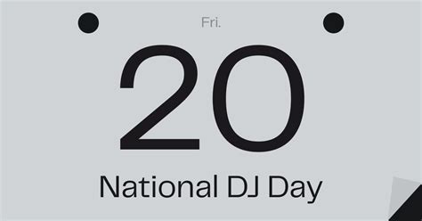 National DJ Day