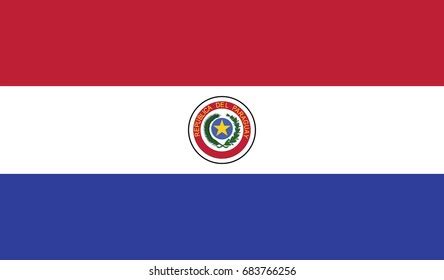 Vector Paraguay Flag Official Colours Illustration Stock Vector (Royalty Free) 2270790675 ...