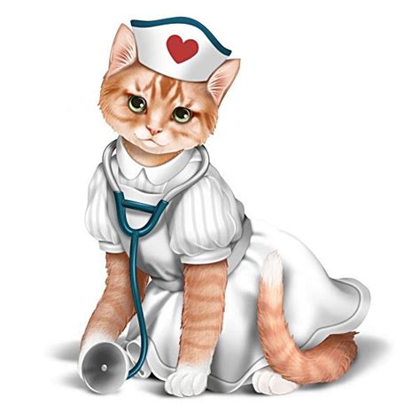 "Nurses Are Su-purr Heroes" Nurse Cat Figurine in 2020 | Nurse cat, Purring, Hero nurse