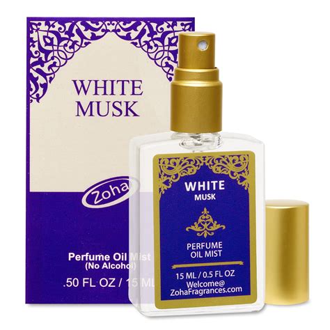 White Musk Perfume Oil Mist (No Alcohol) - Essential Oils and Clean Beauty Hypoallergenic Vegan ...