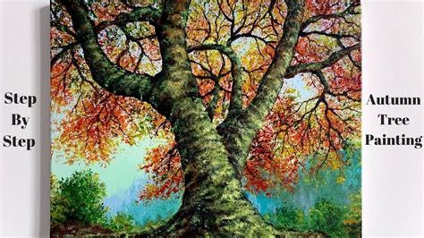 Autumn Tree STEP by STEP Acrylic Painting (ColorByFeliks) | Painting ...