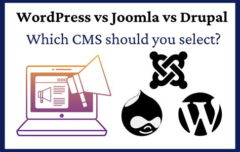 Which CMS Should You Select? WordPress vs Joomla vs Drupal