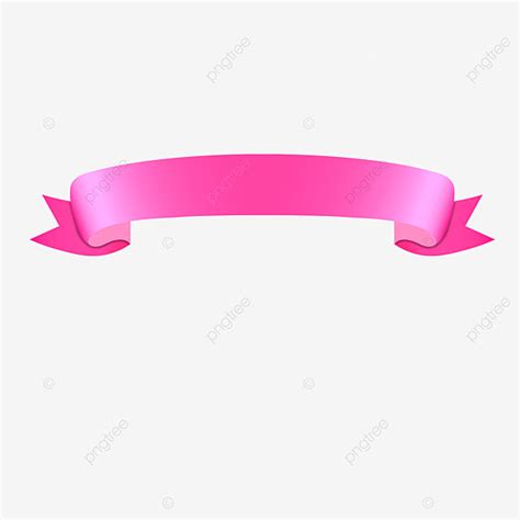 Pink Ribbon Banner Vector Art PNG, Pink Ribbon Notice Banner, Pink Ribbon, Pink Banner, Pink ...