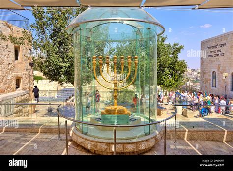 Golden Menorah in Jerusalem, Israel Stock Photo: 67870579 - Alamy