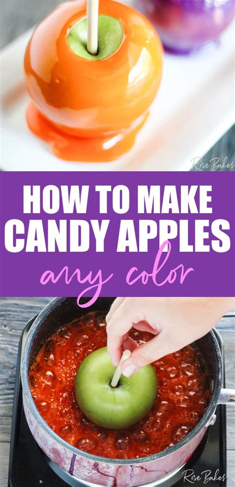 How to Make Candy Apples Any Color!!