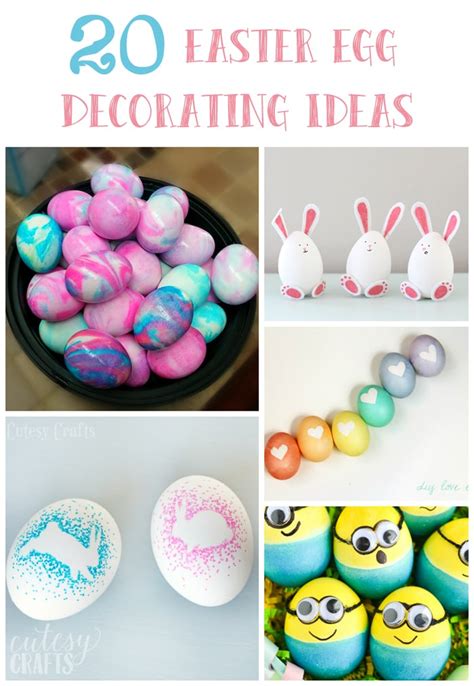 20 Easter Egg Decorating Ideas - Cutesy Crafts