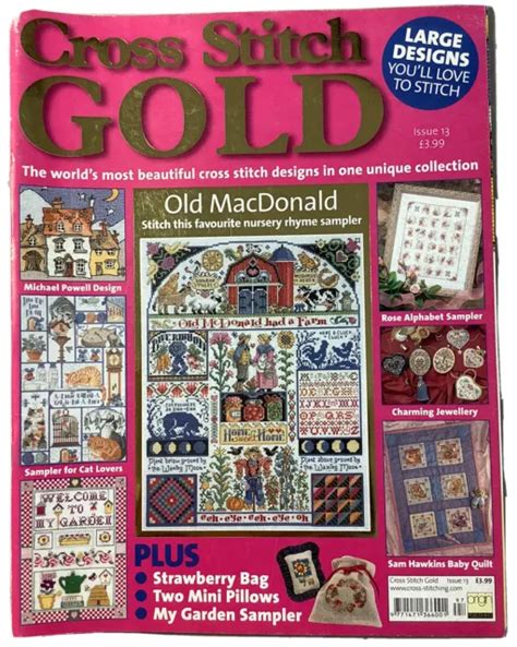 CROSS STITCH GOLD Magazine - Old MacDonald And Cat Lover Edition - Issue 13 $6.10 - PicClick