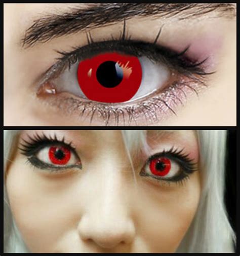 Gothic Red Vampire Halloween Contact Lenses 89997