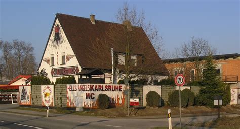 Hells Angels Clubhouse Karlsruhe Germany - One Percenter Bikers