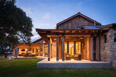 Modern-rustic barn style retreat in Texas Hill Country