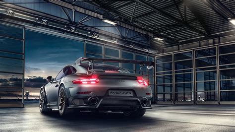 Porsche 911 GT2 RS Rear WQHD 1440P Wallpaper | Pixelz