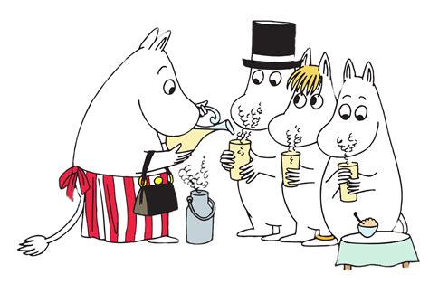 Moomin Family Drinking transparent PNG - StickPNG