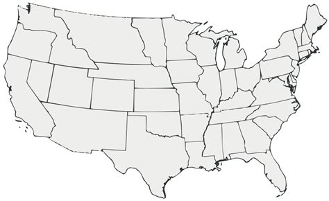 Us Map 1860 United States Outline Template