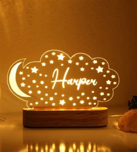 Personalized Name Sign Night Lights To Brighten Your Kid's Life - Brain Power Family