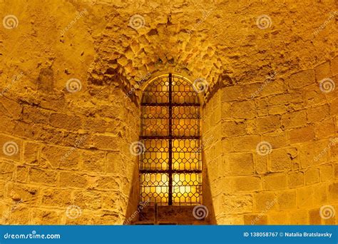 Courtyard of Mont Saint-Michel Abbey Stock Image - Image of inside ...