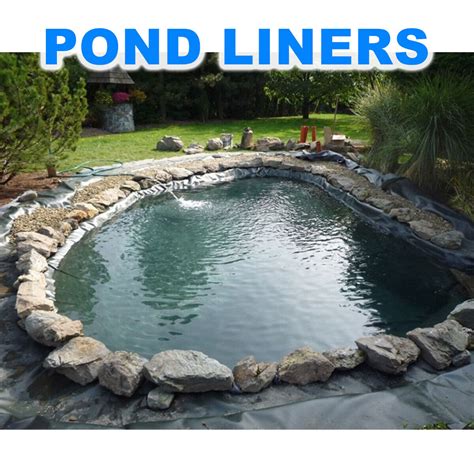 Fish POND LINER Garden Pond Landscaping Pool Plastic Thick Heavy Duty ...