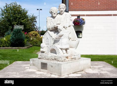 Statue in Honor of Major Frank Foley at Highbridge Somerset Stock Photo - Alamy