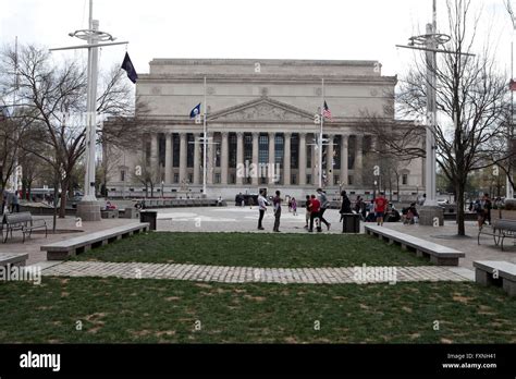 US Navy Memorial and National Archives building - Washington, DC USA Stock Photo, Royalty Free ...