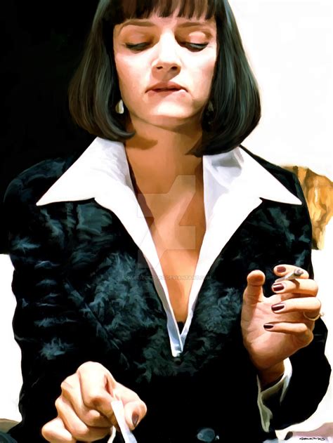 Uma Thurman @ Pulp Fiction by gabrielttoro on DeviantArt