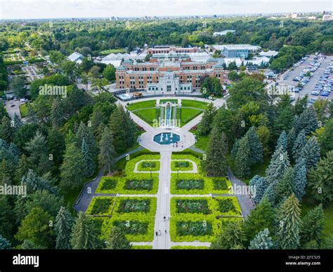 Aerial view of Montreal Botanical Garden in summer Stock Photo - Alamy