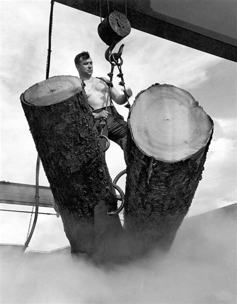 Lumber Mill Worker Photograph by Underwood Archives - Fine Art America