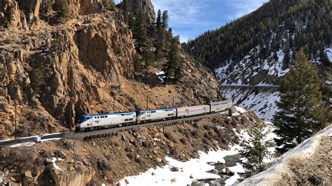 Amtrak's California Zephyr in Byers Canyon, CO 3/15/2020 : r/trains