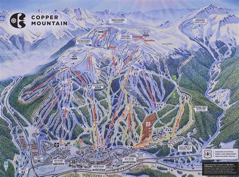 Copper Mountain Ski Area Trail Map