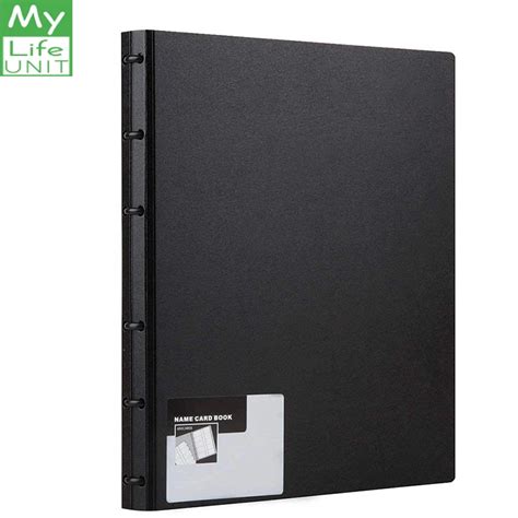 MYLIFEUNIT PVC Plastic Adjustable page Business Card Book, Name Card ...