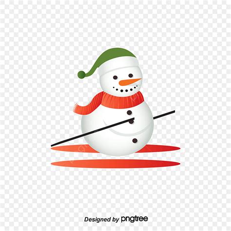 Sledding Snowman, Snowman Clipart, Sled, Snowman PNG and Vector with Transparent Background for ...