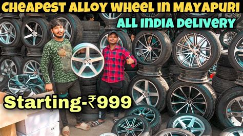 Second hand alloy wheels in Delhi ! Cheapest alloy market I 12 to 24 ...