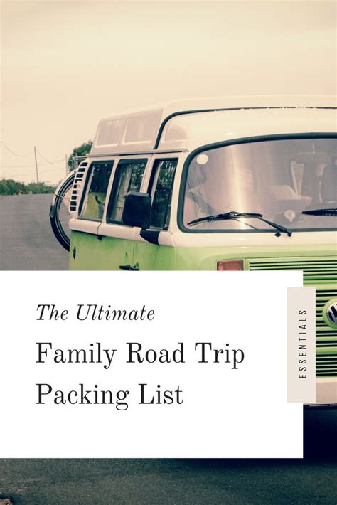 Family Road Trip Packing List - What To Pack For A Road Trip | Family ...