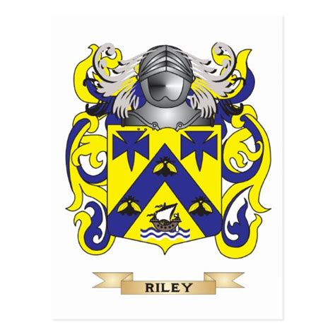 Riley Coat of Arms (Family Crest) Postcard | Zazzle.com