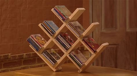 How to Make a Wooden CD Rack - YouTube