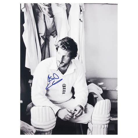 Signed Ian Botham Poster Photo - 1981 Ashes Icon