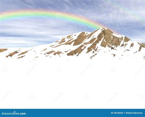 Snow rainbow stock illustration. Illustration of colors - 3923045