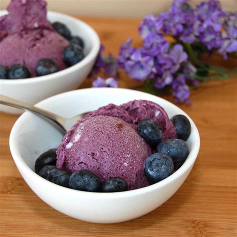 Blueberry Ice Cream - Sweet Pea's Kitchen