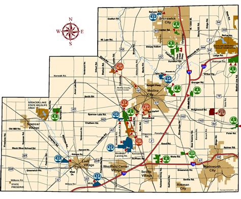 Medina County Parks Map