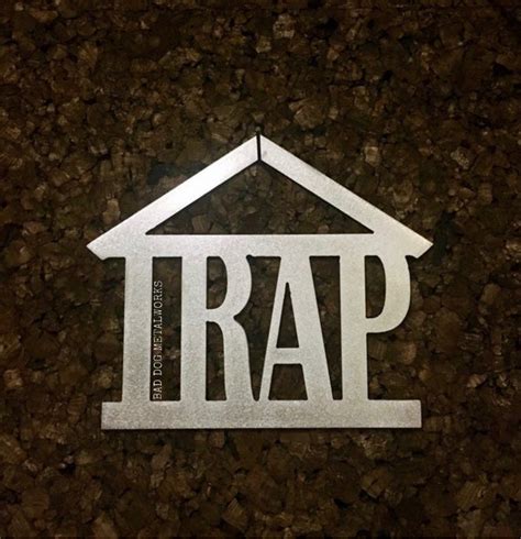 Trap House Humorous Metal Decor Hip Hop Inspired Home | Etsy