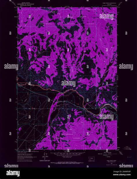 Map of wise river montana hi-res stock photography and images - Alamy