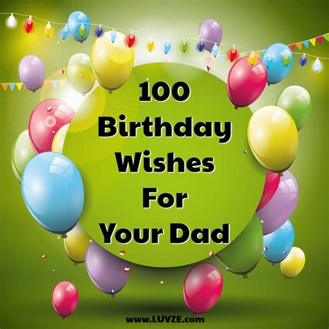 Happy Birthday Dad: 110 Birthday Wishes and Messages