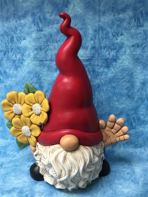 Gnome, Garden Gnome, Handcrafted Gnome, Ceramic Gnome, Garden Statue ...