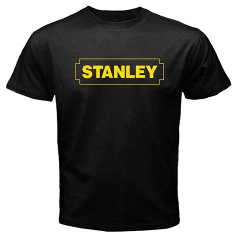 New Stanley Tools Logo Men's Black T Shirt Size S 3XL-in T-Shirts from Men's Clothing on ...