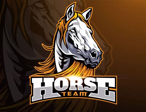 Horse Mascot Logo in 2020 | Mascot, Logos, Horses